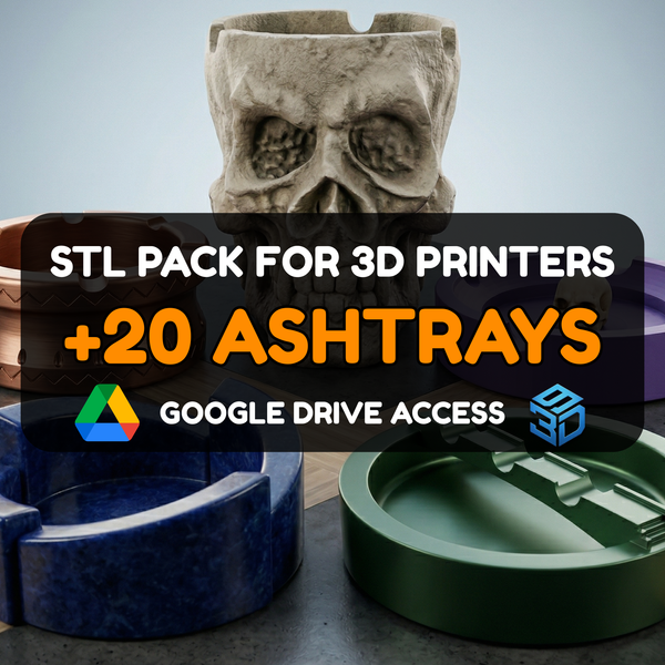 Decorative Ashtray STL Pack – 20+ Models For 3D Printers | Commercial License