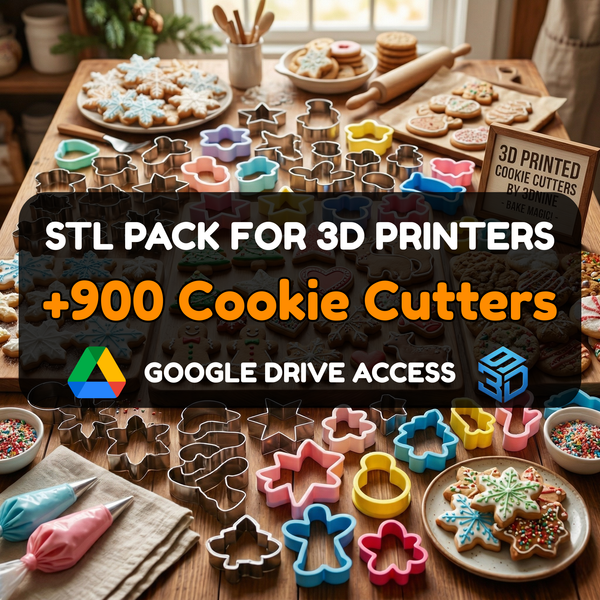 Cookie Cutter STL Pack – 900+ Models For Every Occasion | Commercial License