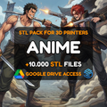 Anime STL Pack – 10,000+ STL Files For 3D Printers | 45+ Iconic Shows