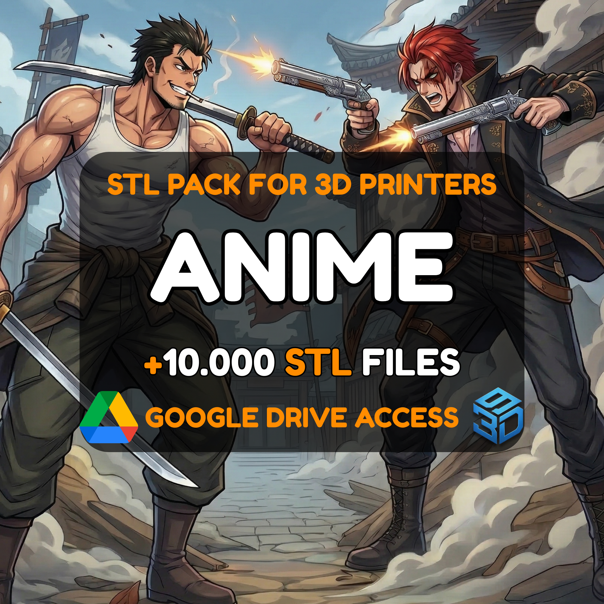 Anime STL Pack – 10,000+ STL Files For 3D Printers | 45+ Iconic Shows