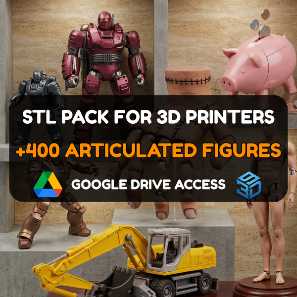 Articulated & Poseable STL Pack – 400+ Movable Models For 3D Printers