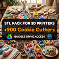 Cookie Cutter STL Pack – 900+ Models For Every Occasion | Commercial License