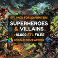 Superhero & Villain STL Pack – 10,000+ Multi-Verse Models For 3D Printers