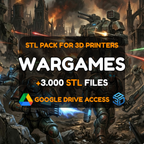Wargames STL Pack – 3,000+ Tabletop Miniature & Vehicle Models For 3D Printers