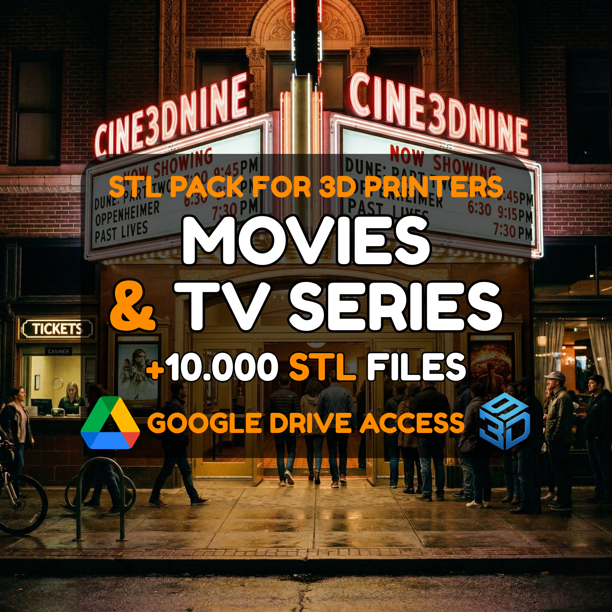 Movies & TV Series STL Pack – 10,000+ Cinematic Character & Prop Models For 3D Printers